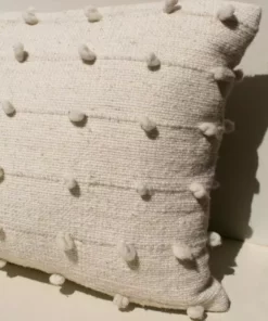 Territory Design Home Goods Loops Lumbar Throw Pillow Cover - Cream