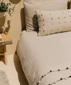 Territory Design Home Goods Loops Lumbar Throw Pillow Cover - Cream