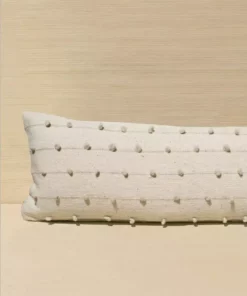 Territory Design Home Goods Loops Lumbar Throw Pillow Cover - Cream