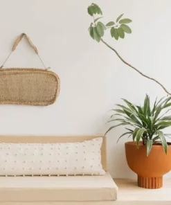 Territory Design Home Goods Loops Lumbar Throw Pillow Cover - Cream