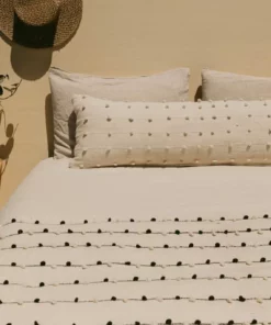 Territory Design Home Goods Loops Lumbar Throw Pillow Cover - Cream