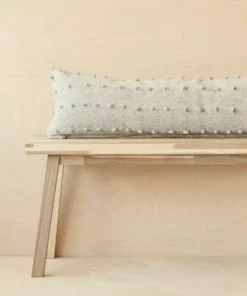 Territory Design Loops Lumbar Throw Pillow Cover - Gray Home Goods