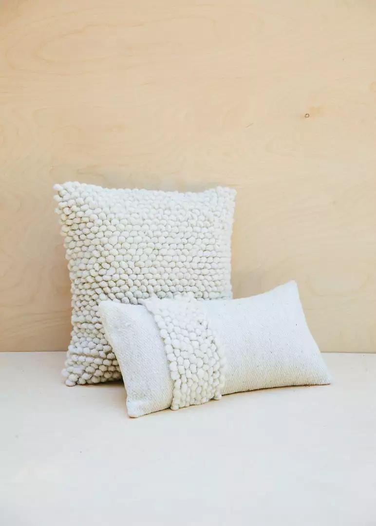 Territory Design Raya Lumbar Pillow Cover - Cream 3 Territory Design Raya Lumbar Pillow Cover - Cream
