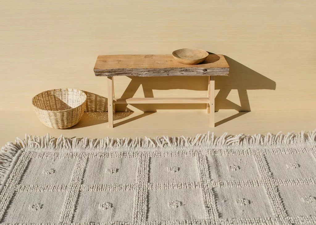 Territory Design Temo Wool Rug - Cream Home Goods 2 Territory Design Temo Wool Rug - Cream Home Goods