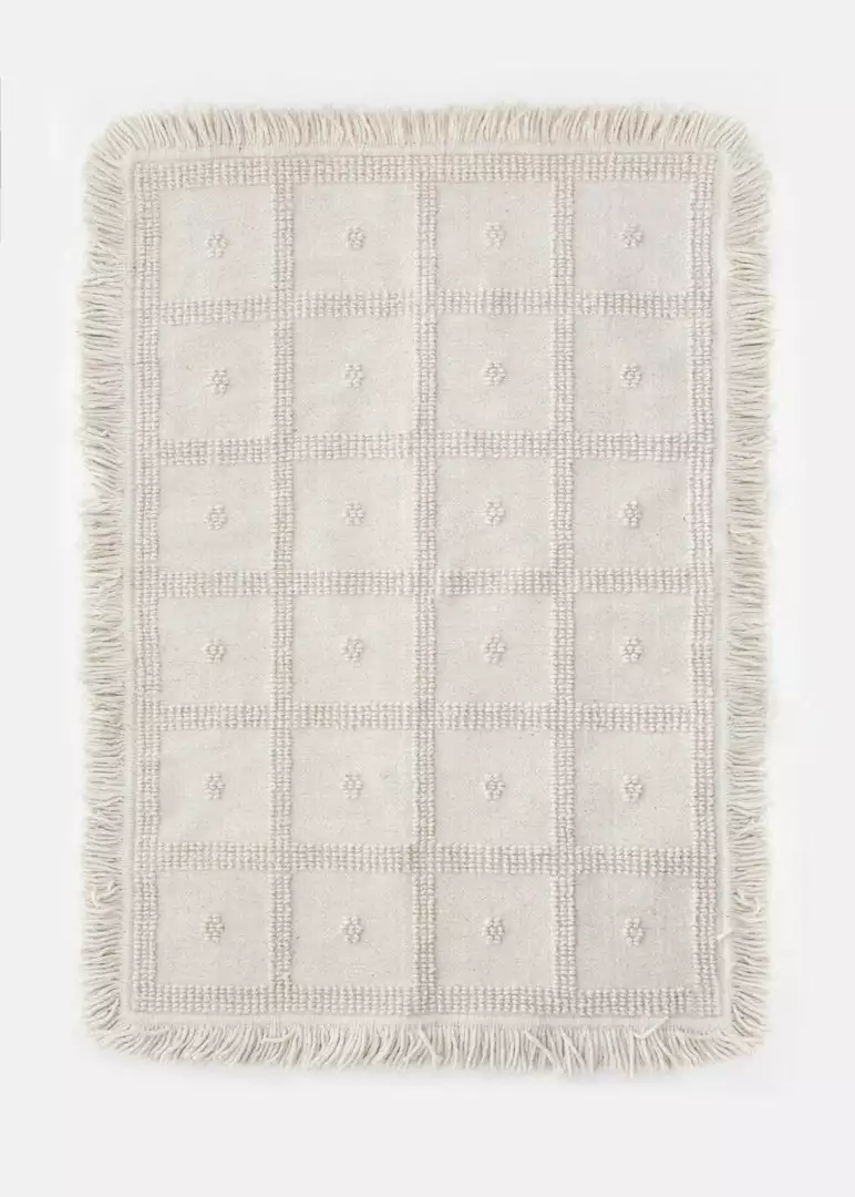 Territory Design Temo Wool Rug - Cream Home Goods 1 Territory Design Temo Wool Rug - Cream Home Goods