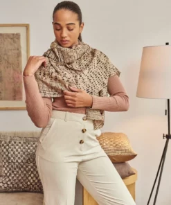 Studio Variously Tesu Black Silk Scarf Accessories