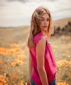 Valani Clothing Thavy Tencel Top - Lilac Rose