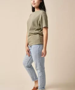 The Standard Stitch Boxy Crew - Sage