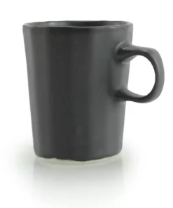 The Bright Angle Porcelain Doubleshot Espresso Cup - Mica Black Home Goods
