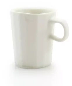 The Bright Angle Porcelain Doubleshot Espresso Cup - Silk White Home Goods