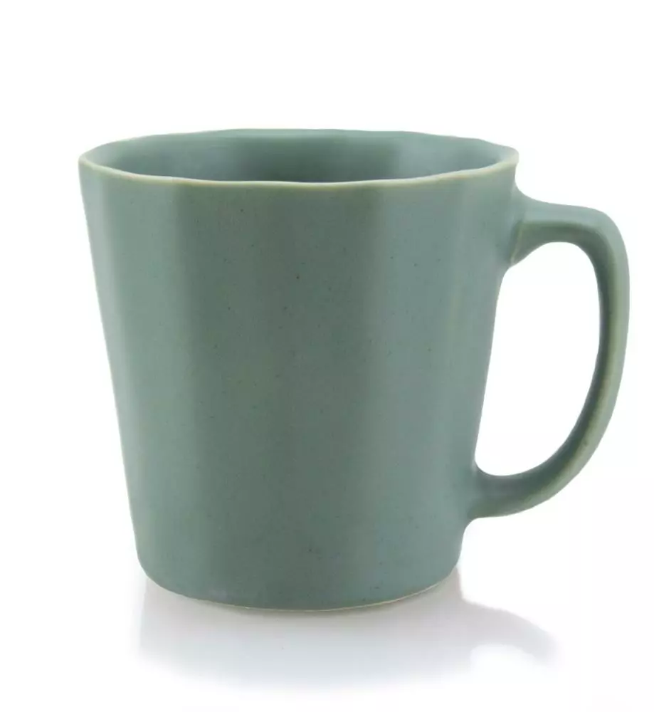 The Bright Angle Monday Porcelain Mug - Rosemary Green Kitchen + Dining 1 The Bright Angle Monday Porcelain Mug - Rosemary Green Kitchen + Dining