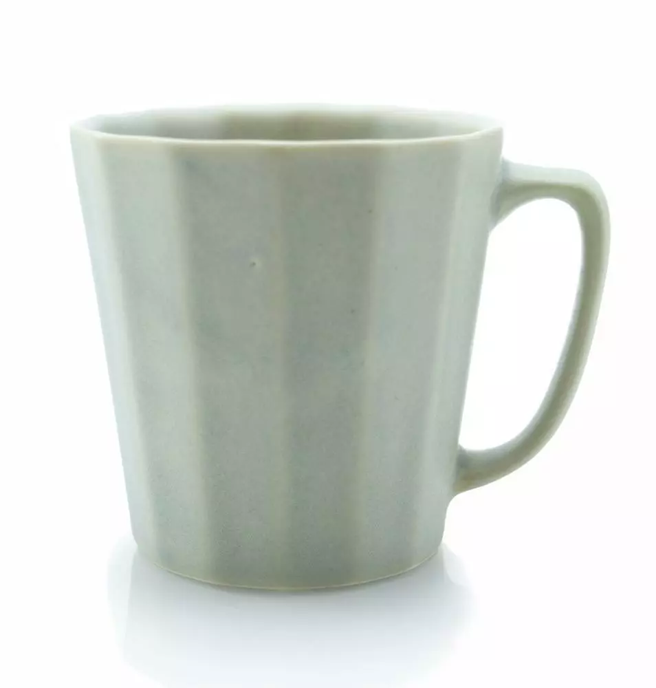 The Bright Angle Kitchen + Dining Monday Porcelain Mug - Smoke Gray 1 The Bright Angle Kitchen + Dining Monday Porcelain Mug - Smoke Gray