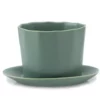 The Bright Angle Home Goods Native Porcelain Planter - Rosemary Green