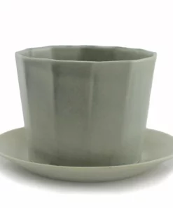 The Bright Angle Native Porcelain Planter - Smoke Gray Home Goods