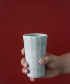 The Bright Angle Porcelain Pint Cup - Silk White