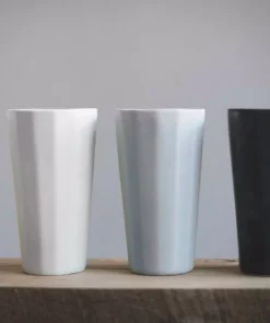 The Bright Angle Porcelain Pint Cup - Smoke Gray