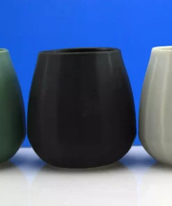 The Bright Angle Kitchen + Dining Black Porcelain Wine Cup 5 The Bright Angle Kitchen + Dining Black Porcelain Wine Cup