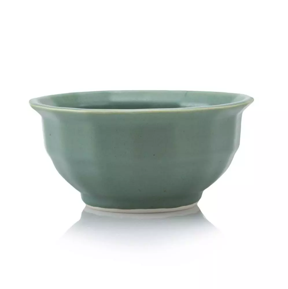 The Bright Angle Kitchen + Dining Porcelain Soup Bowl - Rosemary Green 1 The Bright Angle Kitchen + Dining Porcelain Soup Bowl - Rosemary Green