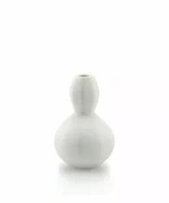 The Bright Angle Home Goods Sprout Bud Porcelain Vase - Silk White