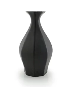 The Bright Angle Table Vase - Mica Black Home Goods