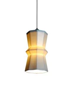 The Bright Angle Tessellation 1 Porcelain Pendant Light