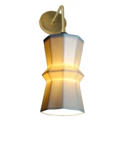 The Bright Angle Tessellation 1 Porcelain Wall Sconce