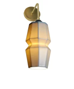 The Bright Angle Tessellation 2 Porcelain Wall Sconce
