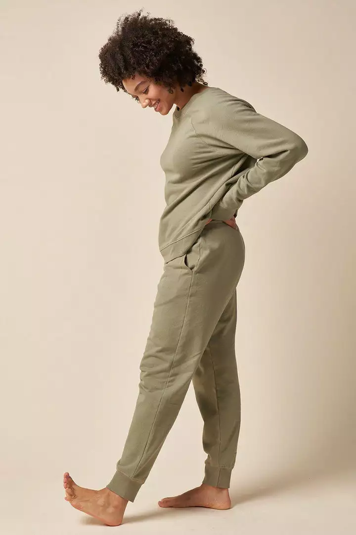 The Standard Stitch Made In USA Classic Jogger - Sage 2 The Standard Stitch Made In USA Classic Jogger - Sage