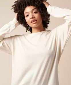 The Standard Stitch Long Sleeve Tee - Bone