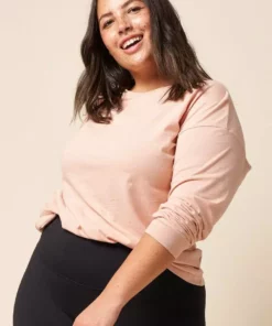 The Standard Stitch Long Sleeve Tee - Pale Pink