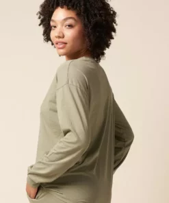 The Standard Stitch Long Sleeve Tee - Sage