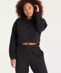 The Standard Stitch French Terry Crop Sweatshirt