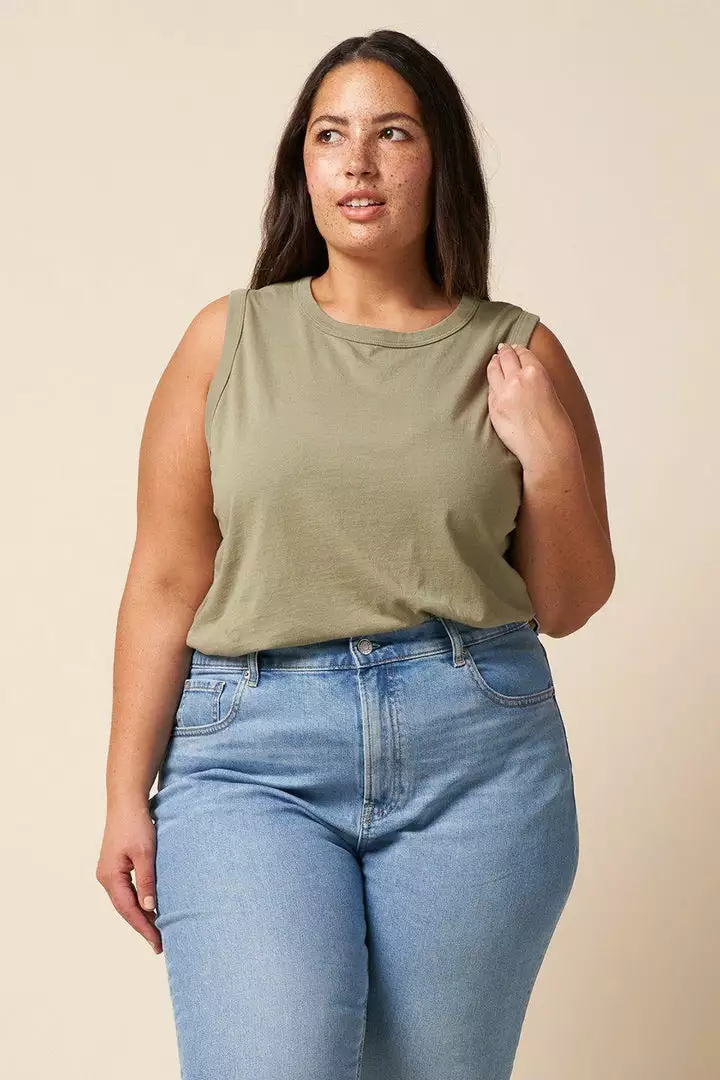 The Standard Stitch Made In USA Vintage Tank - Sage 1 The Standard Stitch Made In USA Vintage Tank - Sage