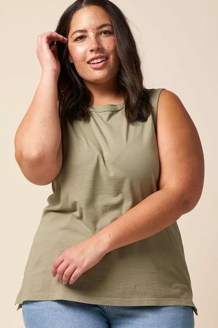 The Standard Stitch Made In USA Vintage Tank - Sage 2 The Standard Stitch Made In USA Vintage Tank - Sage