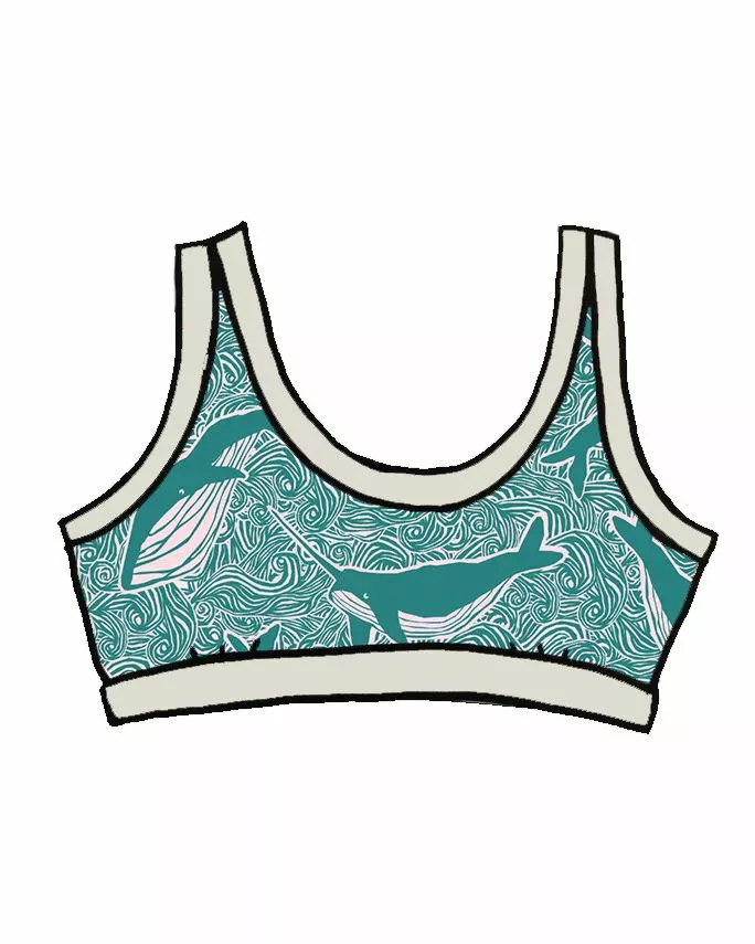 Thunderpants USA Best Sellers Marine Whales Bralette 2 Thunderpants USA Best Sellers Marine Whales Bralette