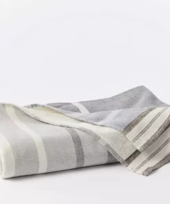 Coyuchi Tomales Beach Towel - Shadow / Indigo