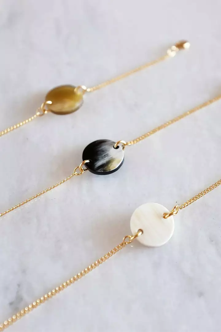 Hathorway Tran Quoc Dainty Horn Charm Bracelet Jewelry 1 Hathorway Tran Quoc Dainty Horn Charm Bracelet Jewelry