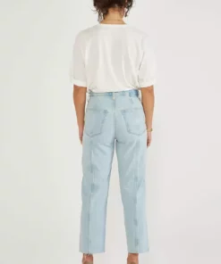 ÉTICA Tyler Seamed Crop Jeans - Sea Breeze