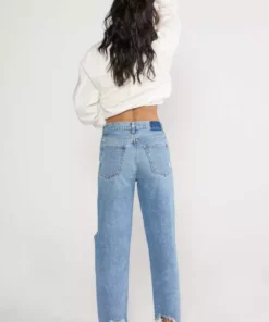 ÉTICA Tyler Vintage Straight Crop Jeans - Sandstorm New Arrivals