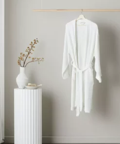 Ettitude Unisex Bamboo Waffle Robe - Cloud