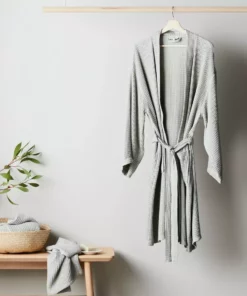 Ettitude Unisex Bamboo Waffle Robe - Sage Best Sellers
