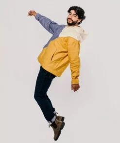 Anchal Patchwork Unisex Hoodie - Mustard Clothing