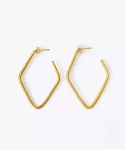 Nisolo Upcycled Brass Soft Diamond Hoop Best Sellers