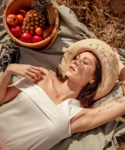 Valani Clothing Malina Tencel Top - Cloud Dancer