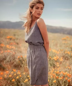 Valani Nora Paperbag Midi Hemp Skirt