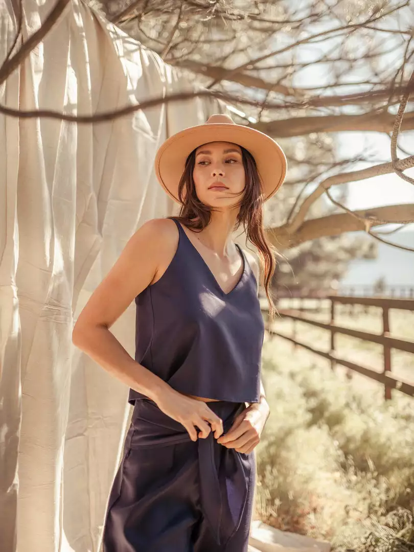 Valani Clothing Sarita Tencel Cami - Eclipse 2 Valani Clothing Sarita Tencel Cami - Eclipse