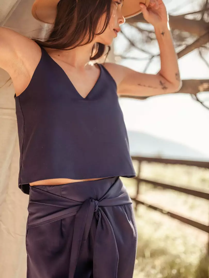 Valani Clothing Sarita Tencel Cami - Eclipse 4 Valani Clothing Sarita Tencel Cami - Eclipse