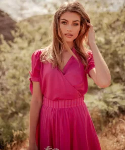 Valani Sitha Tencel Top - Lilac Rose