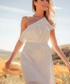 Valani Special Occasion Sokha Banana Midi Dress - Cloud Dancer