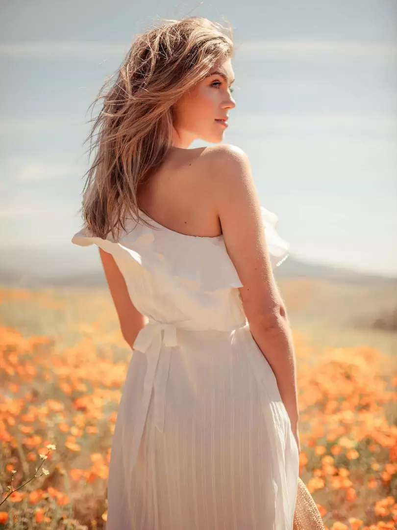 Valani Special Occasion Sokha Banana Midi Dress - Cloud Dancer 3 Valani Special Occasion Sokha Banana Midi Dress - Cloud Dancer